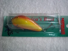 BILL NORMAN GELCOTE WAKE N 3/8OZ GWK-145 IN BROWN CHARTREUSE/ORANGE