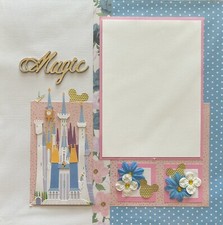 Disney 12x12 Premade Scrapbook Page-Magic