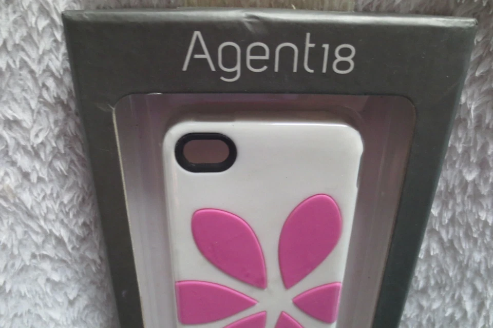 Capa TPU Agent18 FlowerVest para iPhone 4/4S - Branco/Rosa - Imagem 2 de 4