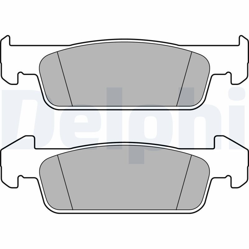 Plaquettes de frein DELPHI LP2663 pour remplacer l'usure sur SANDERO II
