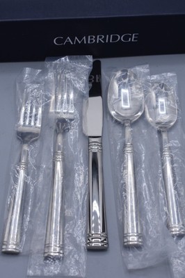Cambridge TUSCANY 5-Pc Place set Stainless 18/10 Flatware New in Box Vietnam