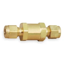Parker 6A-C6l-10-Bn-B 3/8" A-Lok(R) Brass Instrumentation Check Valve