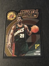 2001 Topps Gallery Gary Payton #GH8 Gallery of Heroes Die-Cut