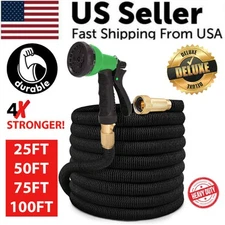 4X Stronger Deluxe Expandable Flexible Garden Hose Water Hose 25, 50, 75, 100FT