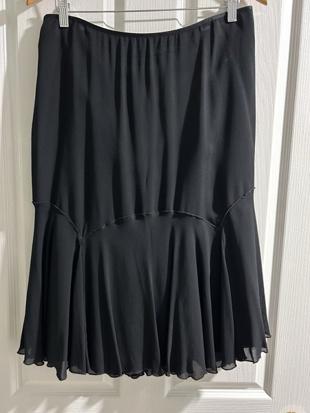 Anthea Crawford Womens Black  Asymmetrical Skirt Size 14