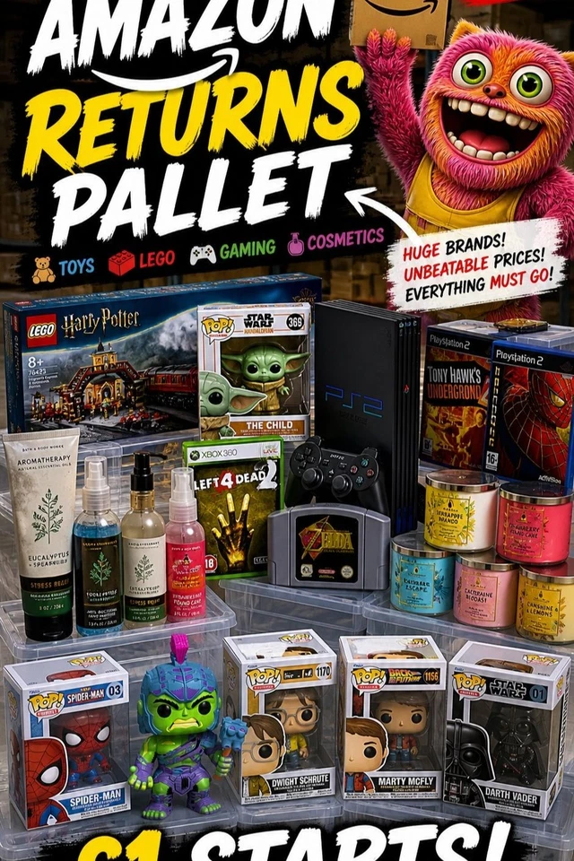 Amazon Returns Pallet TOYS, LEGO, GAMING & COSMETICS