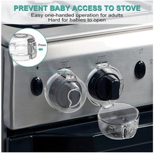 Childproof Oven Knob Covers - Universal Size Gas Stove Locks