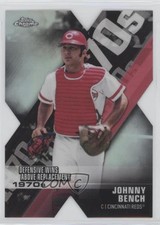 2020 Topps Chrome Decade of Dominance Die-Cuts Johnny Bench #DOD-6 HOF p1b