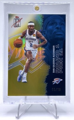 2025-26 Topps Signature Class Chrome Shai Gilgeous-Alexander Gold 2/10 JSY MATCH