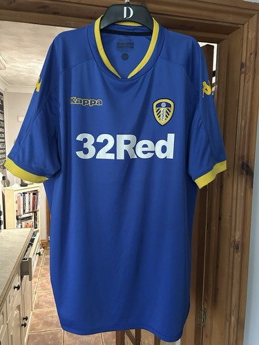 LEEDS UNITED 2016/2017 AWAY FOOTBALL SHIRT KAPPA JERSEY SIZE XL ADULT - Picture 1 of 5