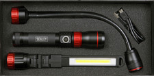 Image of Sealey Rechargeable 3‑in‑1 Inspection Light – 5W COB & 10W SMD LED (LED0131R)