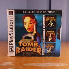Tomb Raider Collectors' Edition - Sony PlayStation 1 PS1 - 3 Games Complete CIB