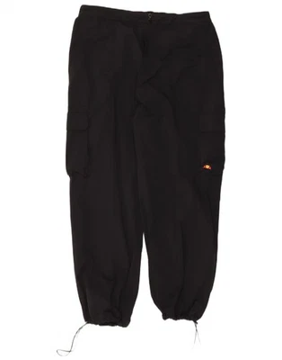 Ellesse Womens High Waist Joggers Cargo Trousers UK 20 2XL W40 L29 Black YZ04 - Image 1 of 3
