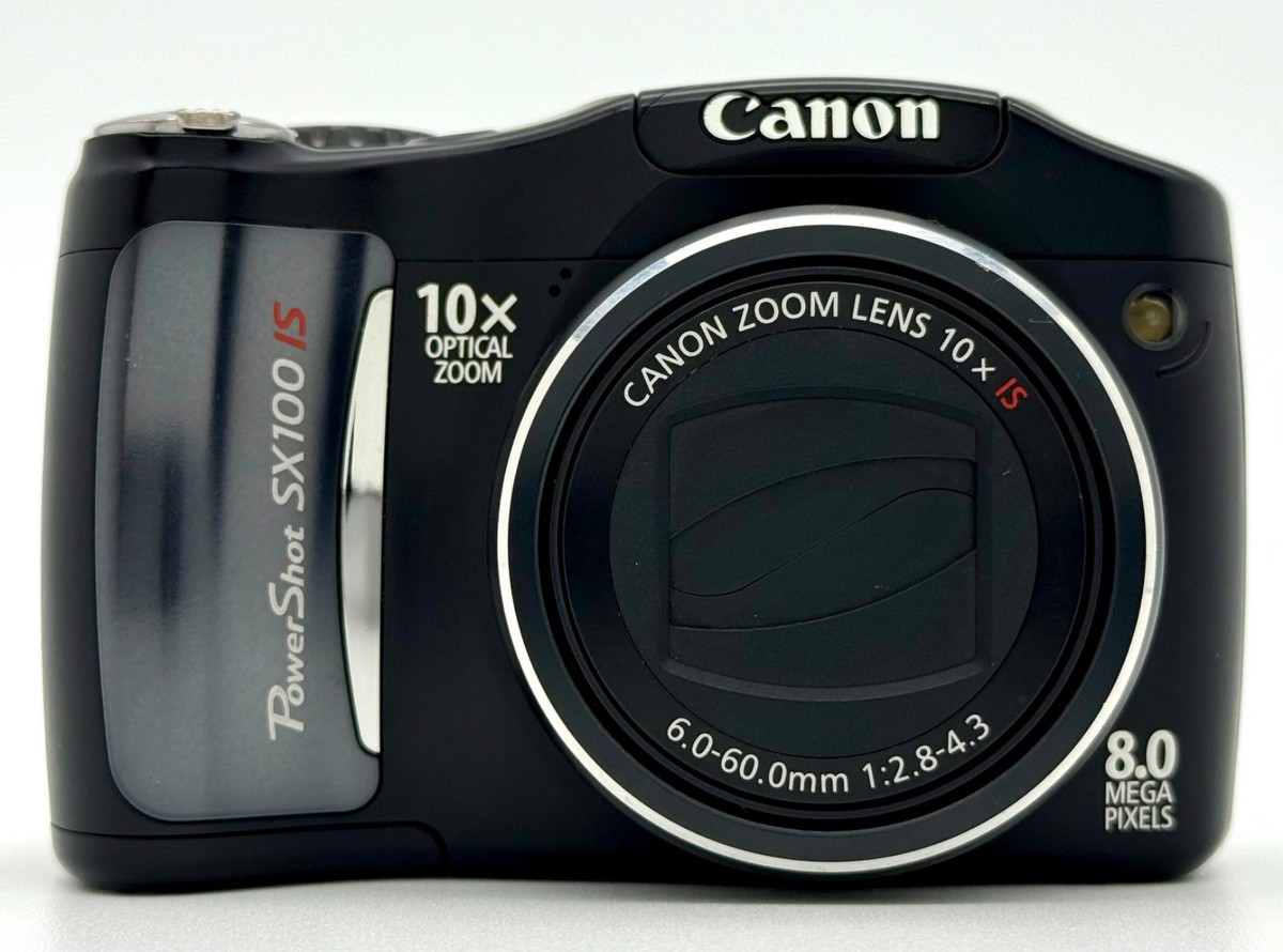 Canon PowerShot SX100 IS 8MP Digital Camera Black (PC1256