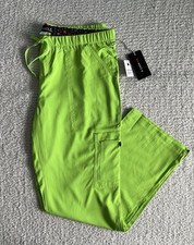 Koi Basics Scrub Pants Women  s Large Reg Green Tea Holly Cargo Nursing Stretch