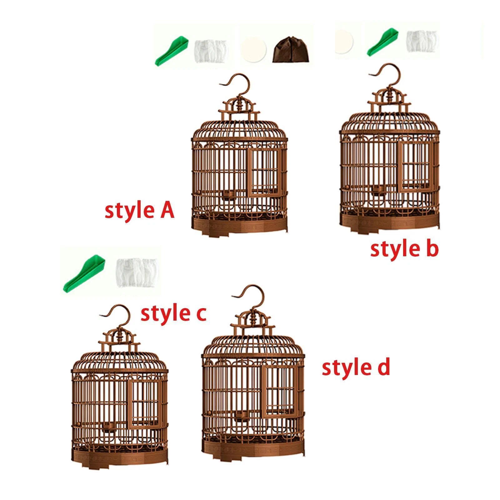 Villa Bird Cage Nest Pet Supplies Pet House Birdcage Parrot Stand Cage for
