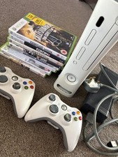 Microsoft Xbox 360 White Console Bundle Tested And Working