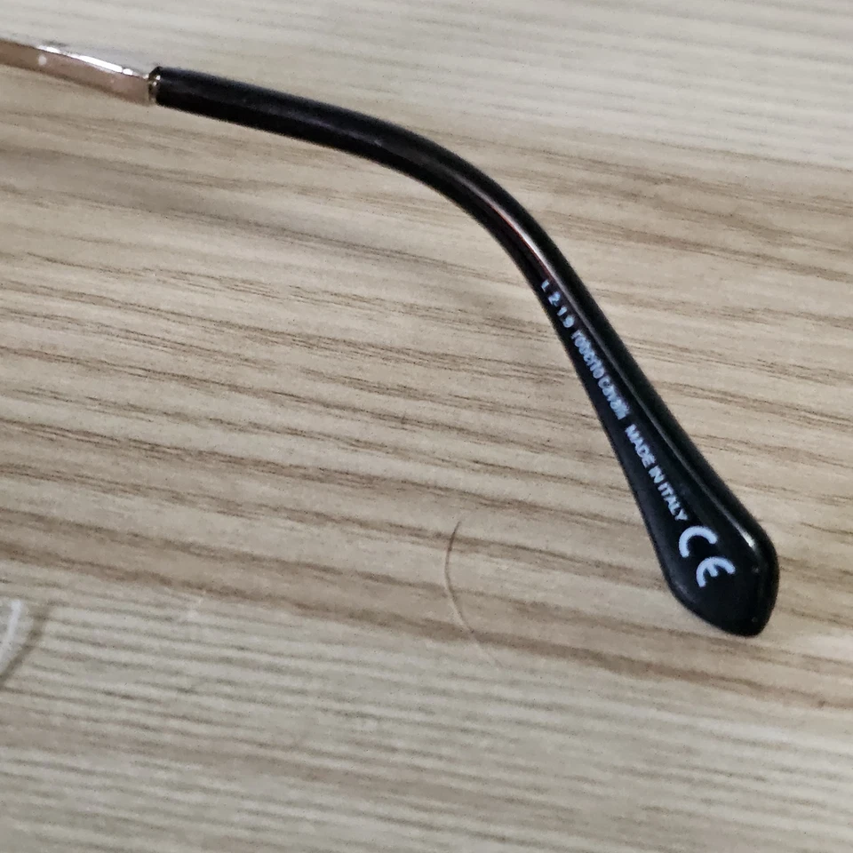 Gafas de sol Roberto Cavalli Wasat 1058 de metal dorado de gran tamaño concha de tortiga Foto 4 de 4