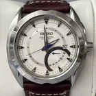 Vintage Seiko Kinetic Arctura 43mm Day Date Silver Tone Men’s Watch - New Cap