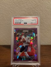 2021 Panini Prizm - Rookie Justin Fields #334 Purple Ice Prizm /225 (RC)