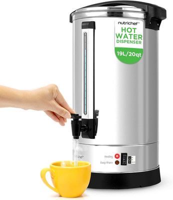 Nutrichef Water Boiler and Hot Water Dispenser, 19L Electric Beverage Dispenser