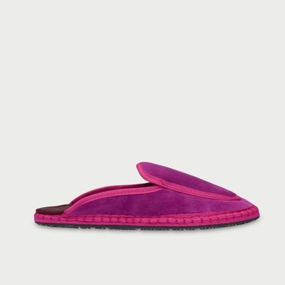   Flabelus  Bruna  Magenta Velvet Mule Flats | Size 39 EU | NIB
