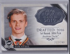 2018-19 The Cup Rookie Class of 2019 Sam Steel RC 212/249 Anaheim Ducks #2019-SS