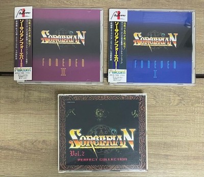 Sorcerian Forever 1 & 2 with obi & Sorcerian Vol. 2 PERFECT COLLECTION Used