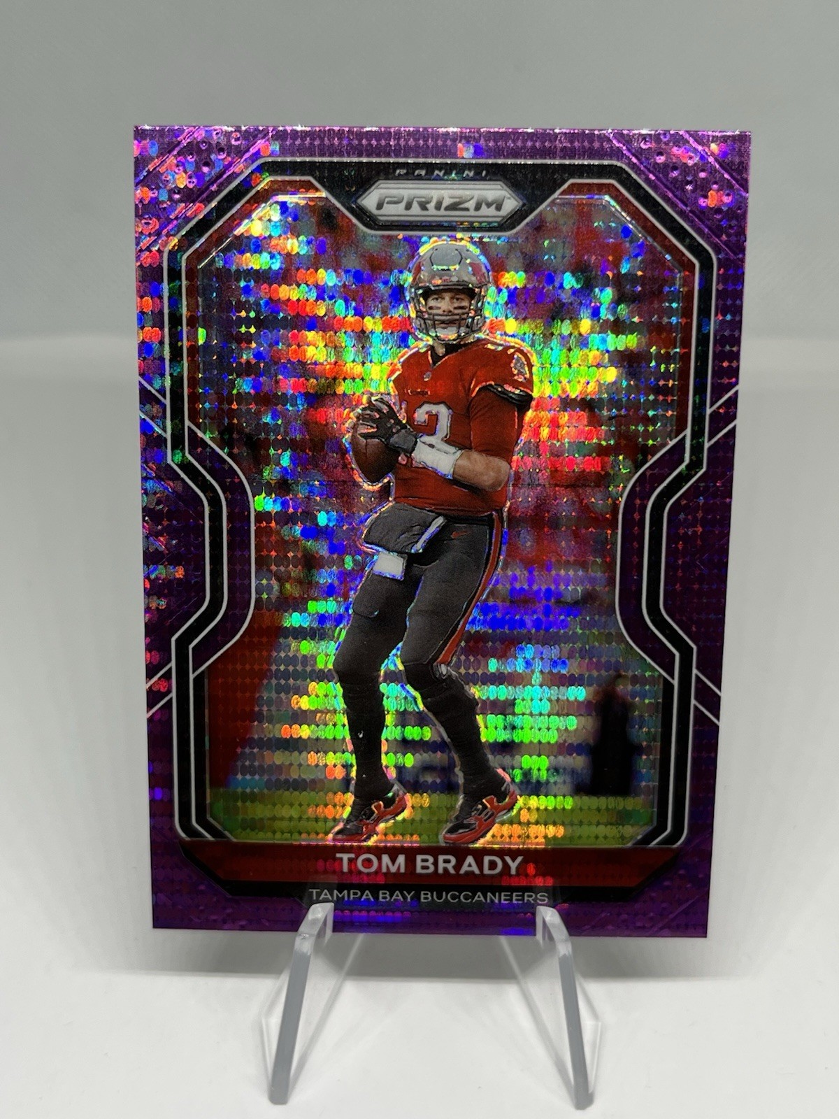 Tom Brady 2020 Panini Prizm Purple Pulsar #255 Buccaneers Card SSP