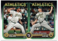 2024 Topps Combos Angel Felipe Easton Lucas Rookie Card RC #US306 Athletics