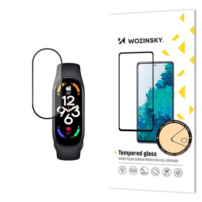 Glas für Xiaomi Mi Band 7 Full Glue Display mit Rahmen schwarz