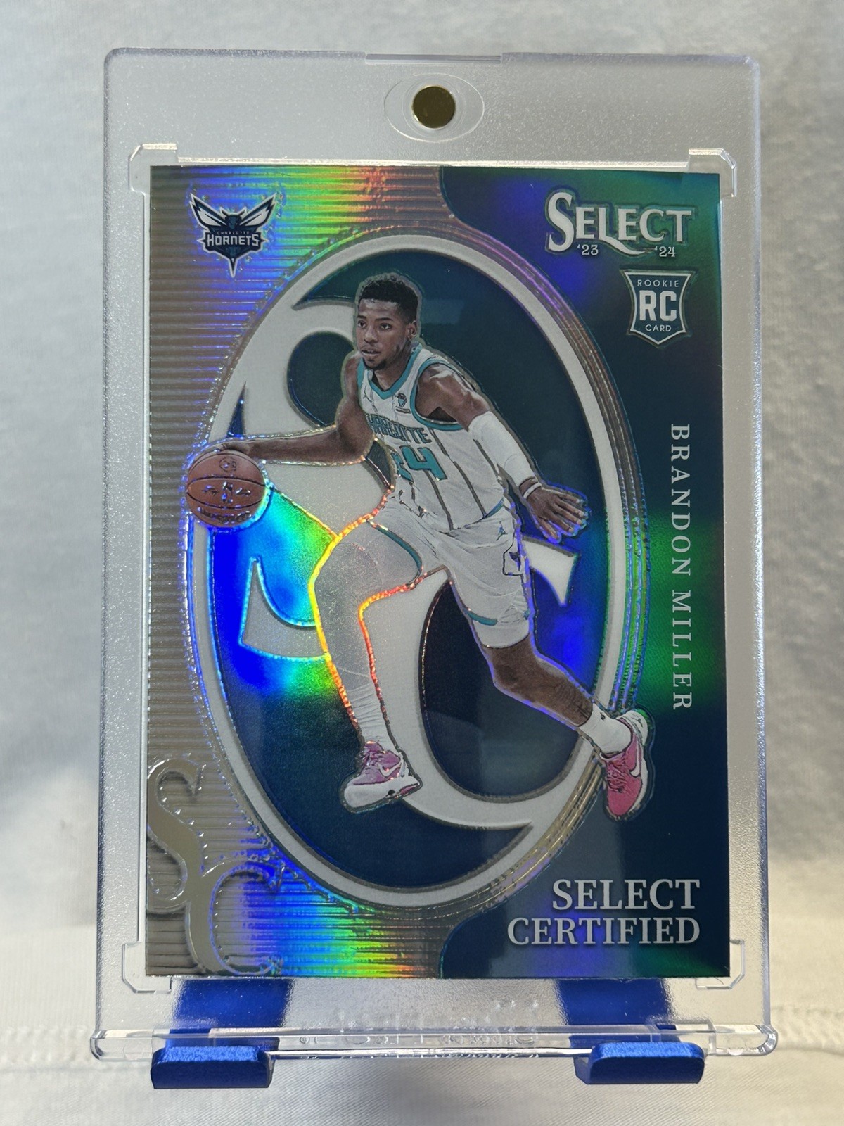 Brandon Miller 2023-24 Panini Select RC Select Certified Silver Prizm #10