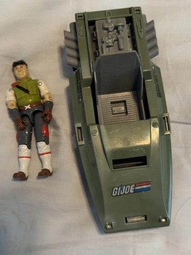 GI JOE 1986 HAVOC Recon Ship Vehicle Sled Hovercraft With Cross Country.