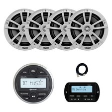 JBL PRV-175 Marine Receiver w/Remote, 20 ft Extension, 4x 6.5" Speakers