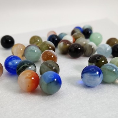 4pk Lot of Master Made Marbles - NM-M various sizes Vol Disc