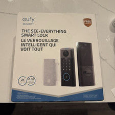 eufy Security Video Smart Lock 2K Wi-Fi Keypad App, Camera 2-Way, Black