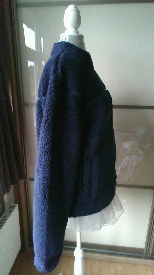 NWT Fila Drewe Sherpa Jacket Full Zip Blue Size Medium New With Tags - Image 4 of 4