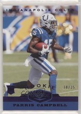 2019 Panini Plates & Patches Rookies Purple 10/35 Parris Campbell #180 fm0