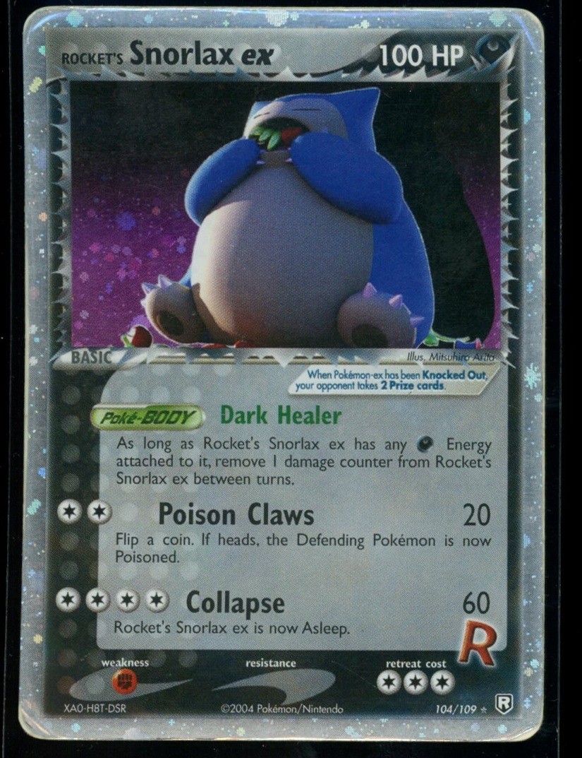 Rocket's Snorlax 104/109 ex Team Rocket Returns 2005 Pokemon Ultra Rare