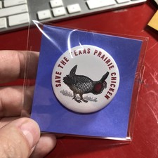 THE MONKEES - Save The Texas Prairie Chicken - BUTTON!!!