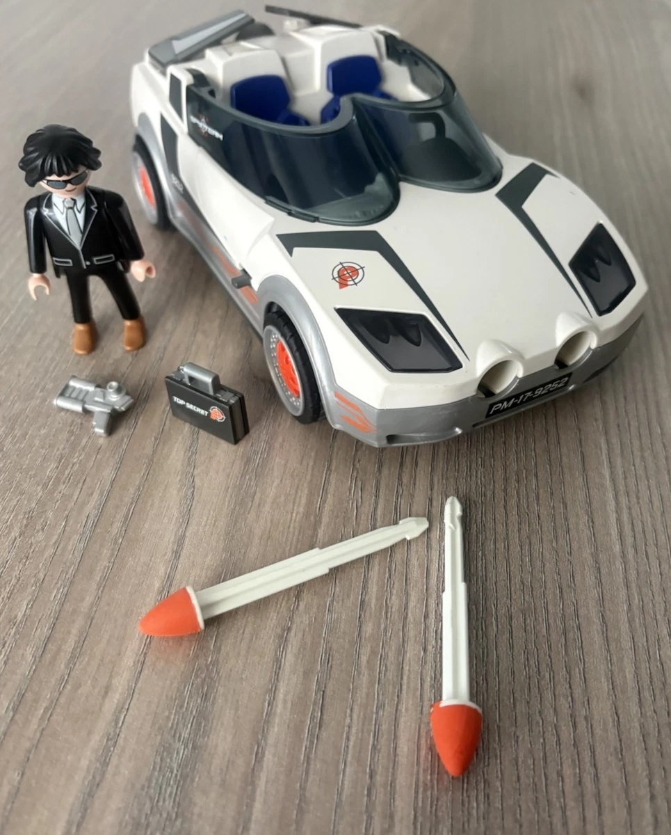 Playmobil Top Agents 9252 - Agentenauto mit Figur, Raketen & Zubehör