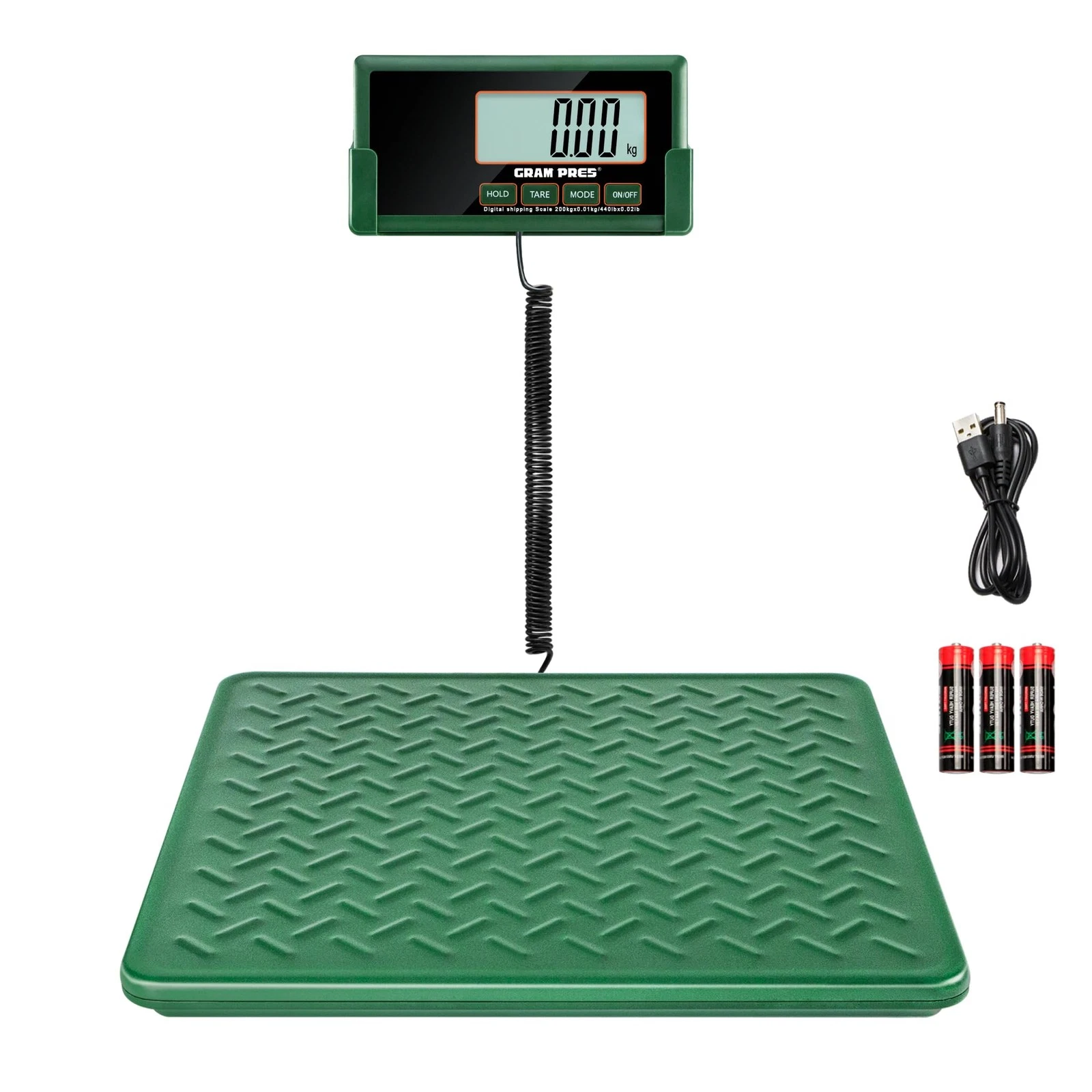 GRAM PRES Shipping Scale,440lbs/10g High Accuracy Digital Postal army green
Opens in a new window or