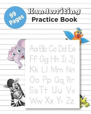Handwriting Practice Book: 99 Pages English Handwriting Practice Book Writing Pa