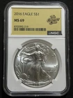2016 $1 American Silver Eagle Dollar NGC MS69