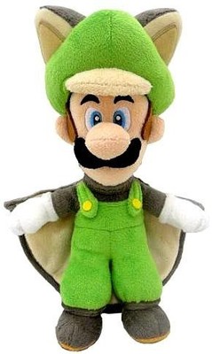 Super Mario Luigi 9-Inch Plush [Flying Squirrel]