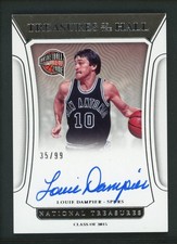 2021-22 LOUIE DAMPIER 35/99 AUTO PANINI NATIONAL TREASURES TREASURES OF THE HALL