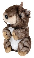 INWARE Kuscheltier Murmeltier aufwartend braun 15 cm Plüschmurmeltier Plüschtier