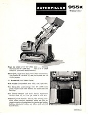 CATERPILLAR 955K CRAWLER  LOADER 1966 BROCHURE