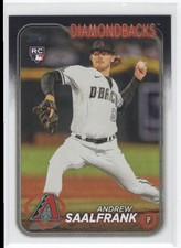 #406 2024 Topps Andrew Saalfrank Rookie Arizona Diamondbacks 