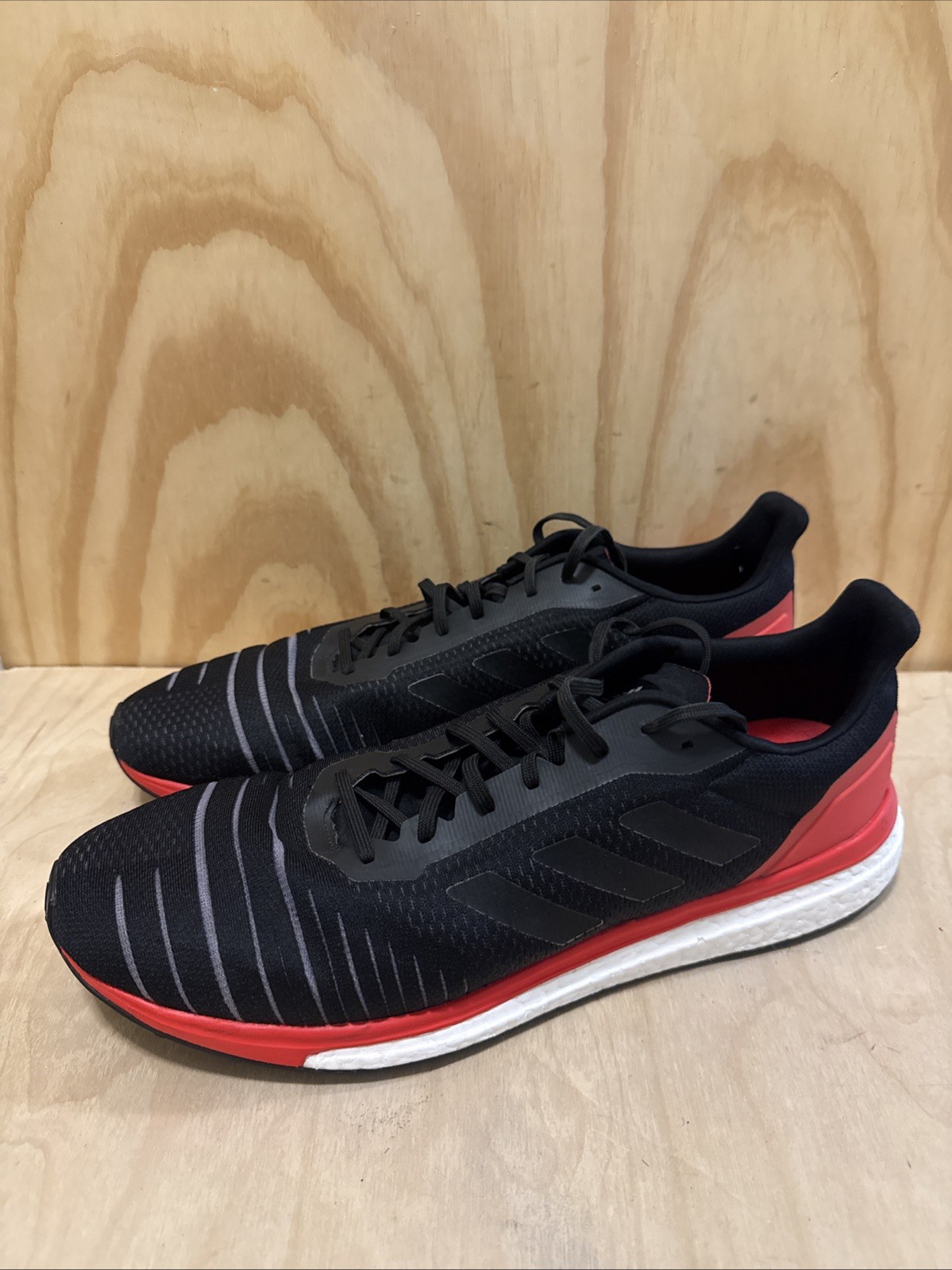 Adidas Mens Boost Solar Drive M Running Sneakers AC8134 - Black Red ...